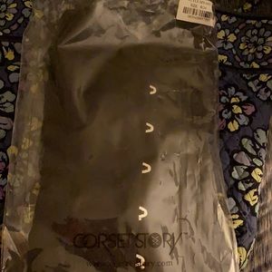 Corset story plain black corset